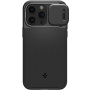 Spigen Optik Armor MagFit tartós tok csúsztatható kamerafedéllel és MagSafe-vel - iPhone 15 Pro Max - fekete