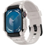 Spigen Rugged Armor Pro szuper tartós tok szíjjal Apple Watch 42mm-hez (Series 10 / 11) - bézs
