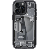 Spigen Ultra Hybrid MagFit Zero One tok MagSafe -vel - iPhone 15 Pro - szürke