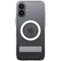 Spigen Ultra Hybrid S átlátszó burkolat állvánnyal és MagSafe iPhone 16 Plus készülékhez - átlátszó