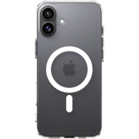 Spigen Ultra Hybrid átlátszó borító fehérrel MagSafe iPhone 16 Plus készülékhez - átlátszó