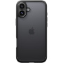 Spigen Ultra Hybrid matt átlátszó tok színes kerettel iPhone 16-hoz - fekete