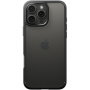 Spigen Ultra Hybrid matt átlátszó tok színes kerettel iPhone 16 Pro - fekete