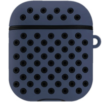 Szilikon védőtok - AirPods 1 / 2 - kék-fekete