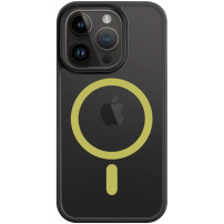 Tactical Hyperstealth 2.0 átlátszó burkolat MagSafe-el* iPhone 14 Pro Maxhez - fekete sárga