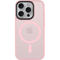 Tactical Hyperstealth átlátszó tok, MagSafe, iPhone 15 Pro - rózsaszín