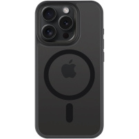 Tactical Hyperstealth átlátszó tok MagSafe-el iPhone 15 Pro-hoz - sötétszürke
