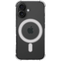 Tactical MagForce Plyo átlátszó tok megerősített sarkokkal és MagSafe támogatással iPhone 16-hoz - átlátszó