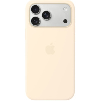 Eredeti Apple szilikon tok MagSafe-szel iPhone 17 Pro Max készülékhez - vanília
