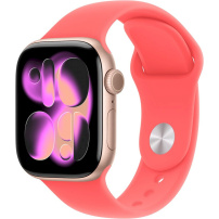Eredeti Apple sportszíj Apple Watch 42mm / 41mm / 40mm / 38mm - M/L - guáva rózsaszín