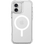 UNIQ Combat Luminous MagClick tok ragyogással a sötétben kerettel és MagSafe iPhone 16 Plus készülékhez - átlátszó