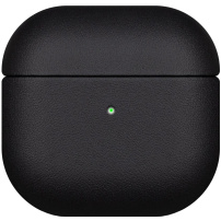 Bőr védőtok AirPods 4 / 5 - fekete