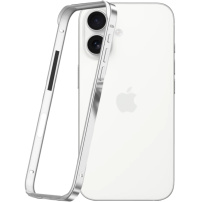 Védőkeret iPhone 16 - ezüst