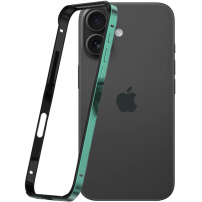 Védőkeret iPhone 16 - sötétzöld