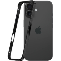 Védőkeret iPhone 16-hoz - fekete