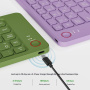 B023 összehajtható vezeték nélküli Bluetooth billentyűzet - rózsaszín