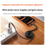WEKOME WDC-C20 mágneses fontott töltő- és adatkábel - USB-C - USB-C - 1 m - narancssárga