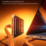 WEKOME WDC-C20 mágneses fontott töltő- és adatkábel - USB-C - USB-C - 1 m - narancssárga