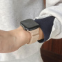 Velúr mágneses szíj Apple Watch Ultra 49mm / 46mm / 45mm / 44mm / 42mm - bézs