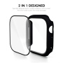 ENKAY fényes tok edzett üveggel Apple Watch 46mm - átlátszó