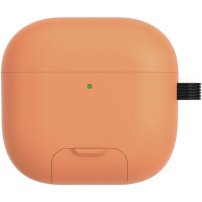 Tok kihajtható állvánnyal és karabinerrel AirPods 4 / 5 - narancssárga