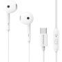 USAMS US-SJ771 fülhallgató USB-C csatlakozóval - fehér