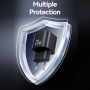 USAMS CC260 GaN mini gyorstöltő adapter USB-C porttal - 20W - fehér