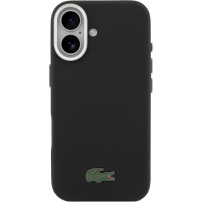 Lacoste Iconic Petit Pique Metal Logo tok MagSafe-szel iPhone 17-hez - fekete