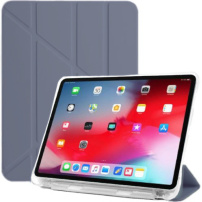 Tok origami állvánnyal és tárolóhellyel - Apple Pencil - iPad 10,9" (2022) / 11" (2025) - kékes-szürke