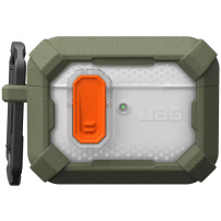 UAG Plasma ütésálló tok zárral és karabinerrel AirPods Pro 3-hoz - olívazöld