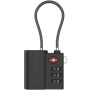 FIXED Tag Lock smart lokátor számzáras lakat stílusban Find My és TSA támogatással bőröndre való rögzítéshez - fekete