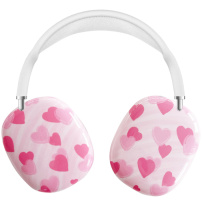 Szívecskés mintájú fejhallgató tokok AirPods Max 1 / 2 készülékhez - rózsaszín