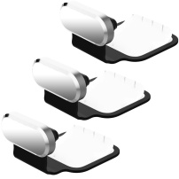 Öntapadós porvédő dugó Lightning csatlakozóhoz Apple eszközökhöz - 3 db - ezüst