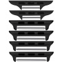 Tartalék fém csatkészlet 3 szélességgel Apple Watch Ultra 49mm / 46mm / 45mm / 44mm / 42mm készülékhez - 3 db - fekete