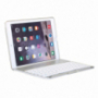 WITSPAD alumínium tok megvilágított Bluetooth billentyűzettel iPad 9,7" (2017/2018) / Pro 9,7" / Air 1 / 2-re -ezüst