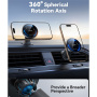 JOYROOM JR-ZS502 autós mágneses tartó műszerfalra és szellőzőrácsra vezeték nélküli töltéssel iPhone-hoz - fekete