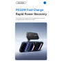 ESSAGER ES-CD61 GaN ultravékony gyorstöltő adapter USB-C / USB-A portokkal - 33W - fekete