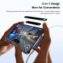 ESSAGER 2in1 audio és töltő redukció - 3,5 mm jack / USB-C - USB-C - szürke