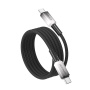 DUX DUCIS WLCM Series fonott töltő- és adat Kábel - USB-C - USB-C - 1 m - fekete