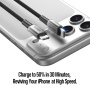 DUX DUCIS WLCM Series fonott töltő- és adat Kábel - USB-C - USB-C - 1 m - fekete