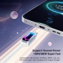 ESSAGER fonott töltő- és adat Kábel háttérvilágítással - USB-A - USB-C - 2 m - fekete