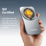 ESSAGER OJD-135 2 az 1-ben összecsukható mágneses vezeték nélküli állvány iPhone / Apple Watch-hoz - 15W - szürke