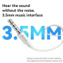 Yesido YH46 fülhallgató csatlakozóval 3,5 mm jack - fehér