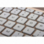 WITSPAD alumínium tok megvilágított Bluetooth billentyűzettel iPad 9,7" (2017/2018) / Pro 9,7" / Air 1 / 2-re -arany