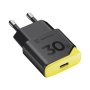 Tactical Minimi GaN gyorstöltő töltő adapter USB-C porttal - 30W - fekete