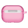 UNIQ Glase Pro Lock átlátszó tok zárral és karabinerrel AirPods Pro 3-hoz - rózsaszín