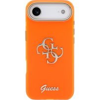 Guess IML 4G Script Metal Logo tok iPhone Air-hez - narancssárga