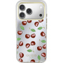 Guess Mirror Glitter Cherry tükrös tok MagSafe-szel iPhone 17 Pro-hoz - cseresznye