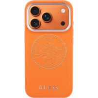 Guess Perforated 4G Logo MagSafe tok iPhone 17 Pro készülékhez - narancssárga