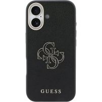 Guess Resin Logo tok iPhone 17 - fekete